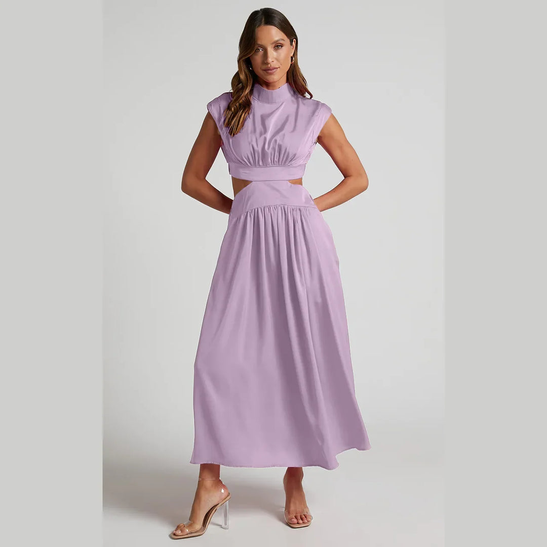 Janine Cut Out Waist Maxi Dress