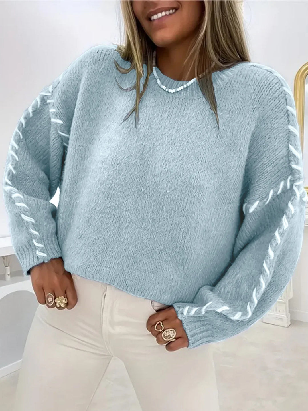 Claire™ | Cozy Knit Pullover Sweater