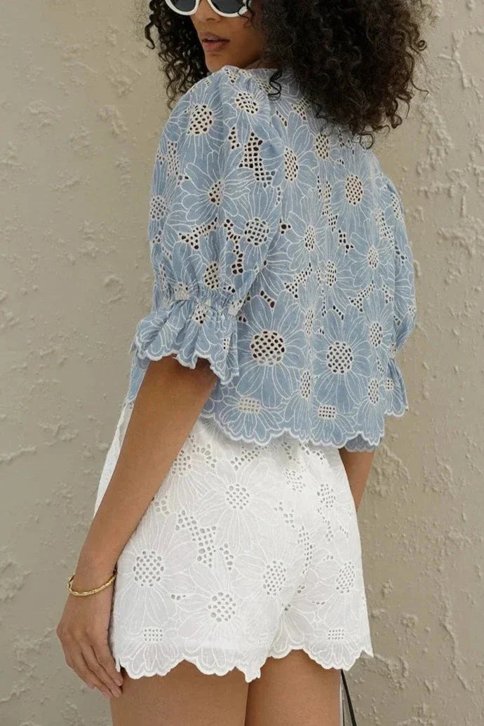 Astra Elegant Embroidered Blouse