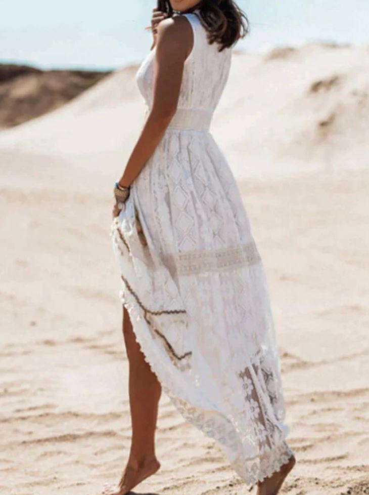 Isa Elegant Boho Dress Holiday vibes DRESS/ATELIER 