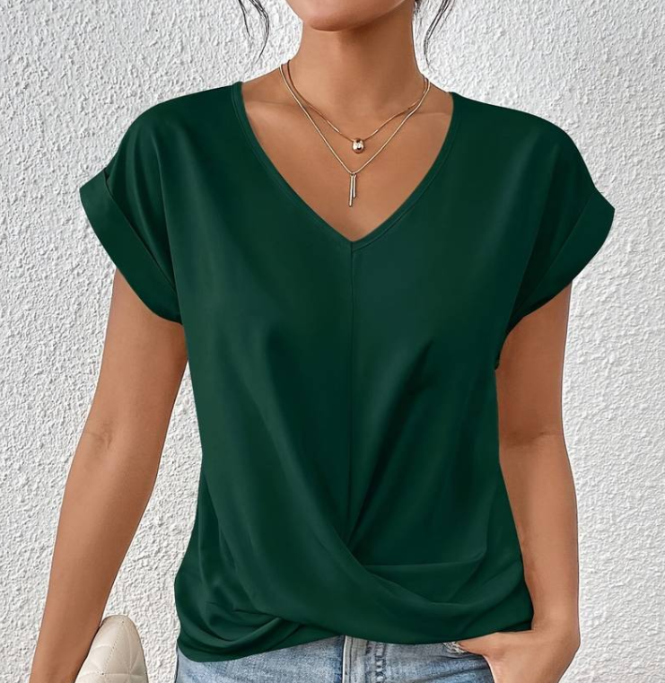 Zirra Elegant V-neck Shirt