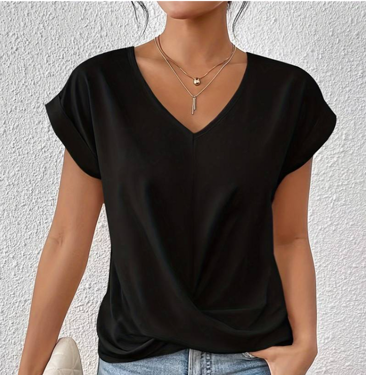 Zirra Elegant V-neck Shirt