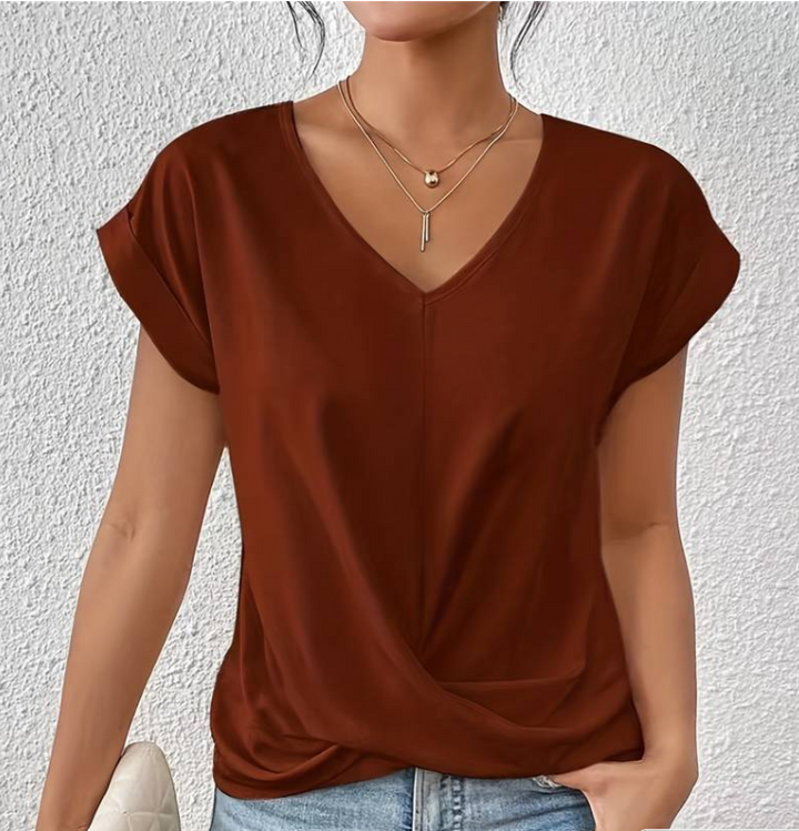 Zirra Elegant V-neck Shirt