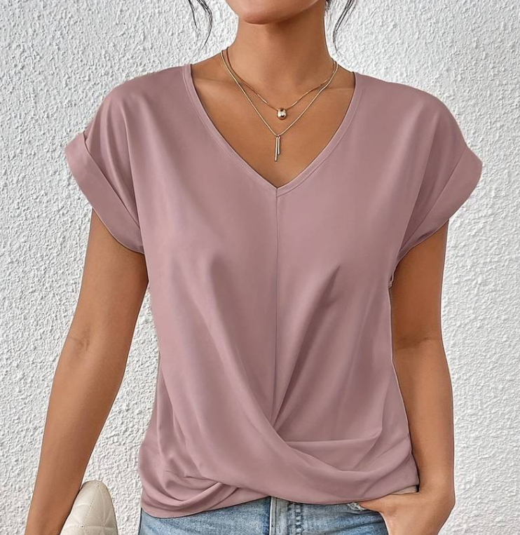 Zirra Elegant V-neck Shirt