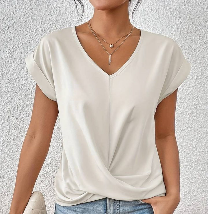 Zirra Elegant V-neck Shirt