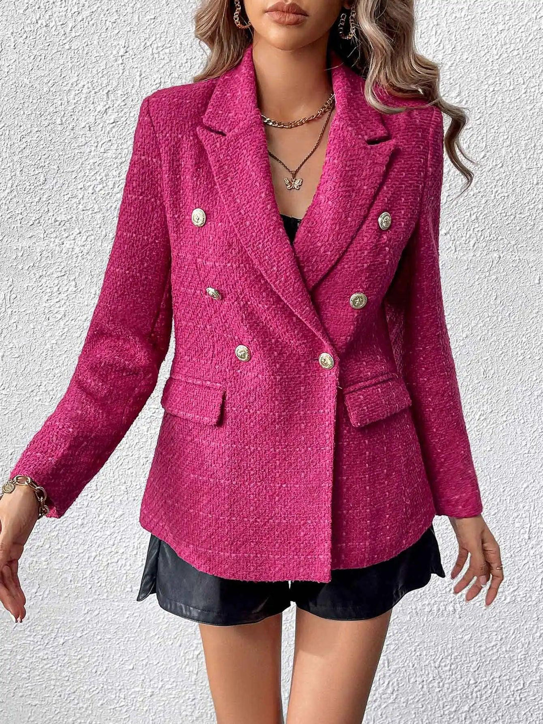 ISABELLA™ | Roze Tweed Blazer MyGirlClub. 