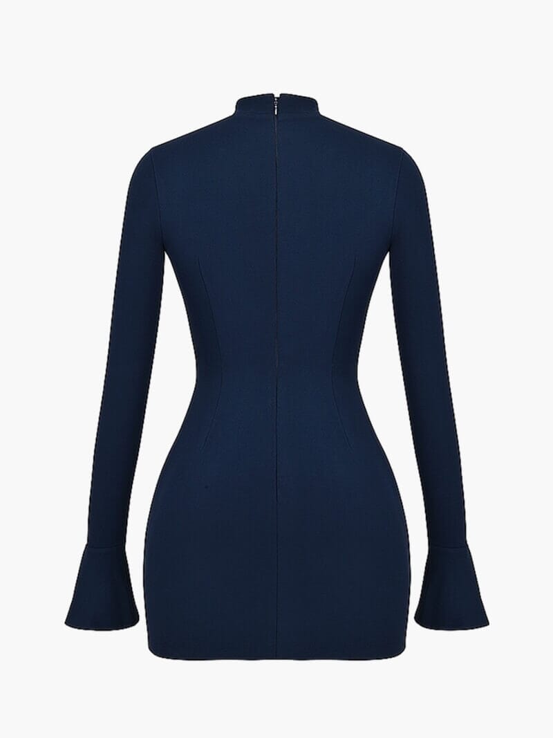 Amora Slim Fit Dress Dresses DRESS/ATELIER Navy Blue S 