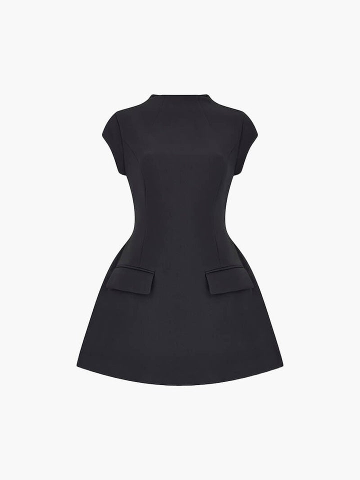 Ella Mini Demure Dress Dresses DRESS/ATELIER Black XS 