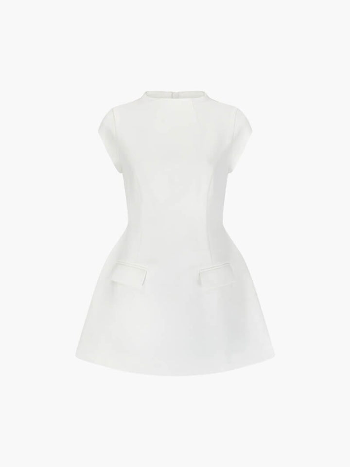 Ella Mini Demure Dress Dresses DRESS/ATELIER White XS 