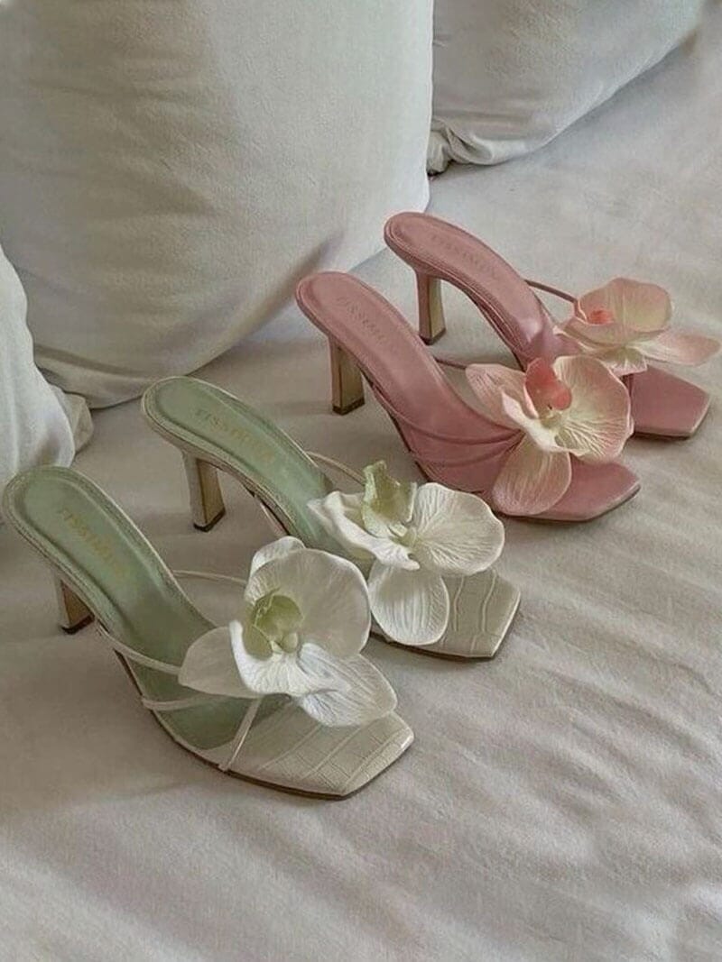 Flower Heels shoes DRESS/ATELIER 