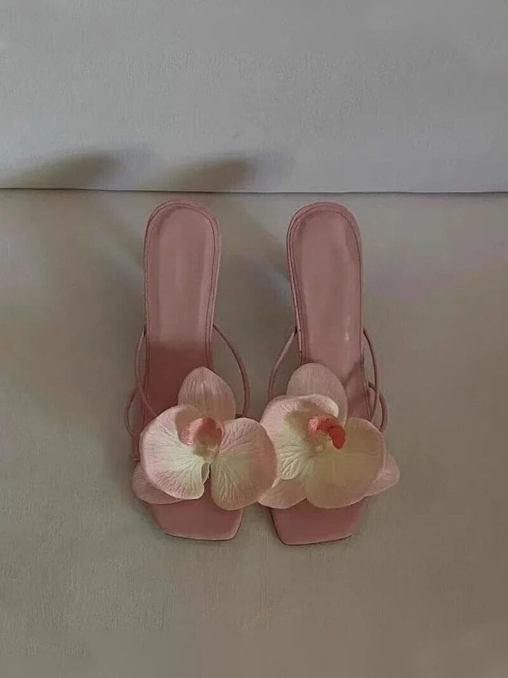 Flower Heels shoes DRESS/ATELIER Pink 36 