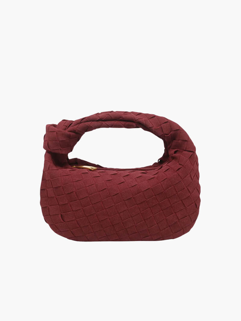 Woven Bag Mini Suede