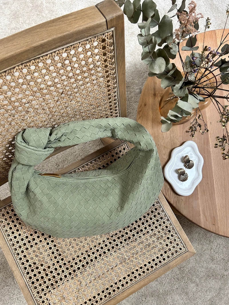 Woven Bag Medium Suede