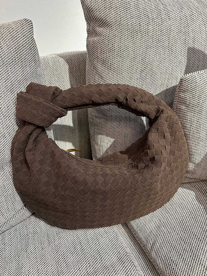 Woven Bag Medium Suede