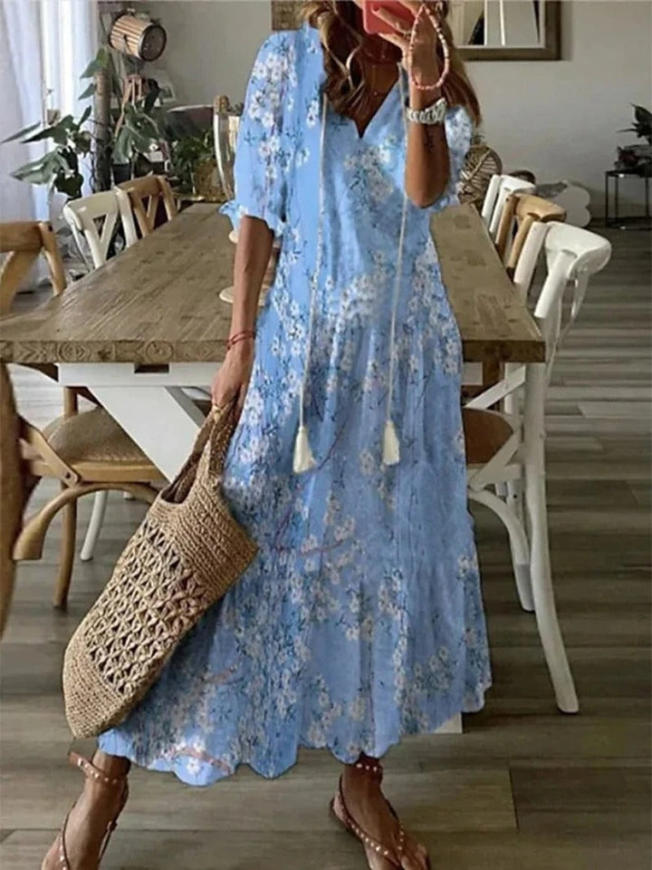 Tayla Summer Dress with Floral Print