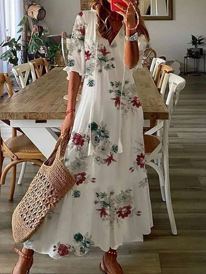 Tayla Summer Dress with Floral Print