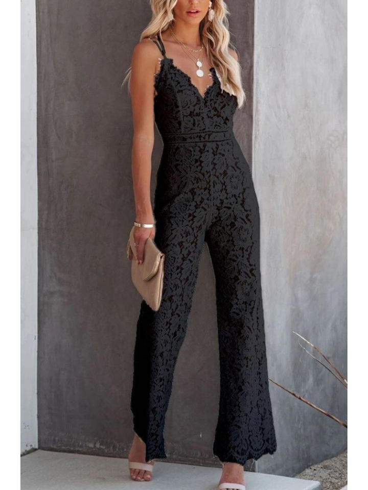 Carla Elegant Floral Lace Jumpsuit