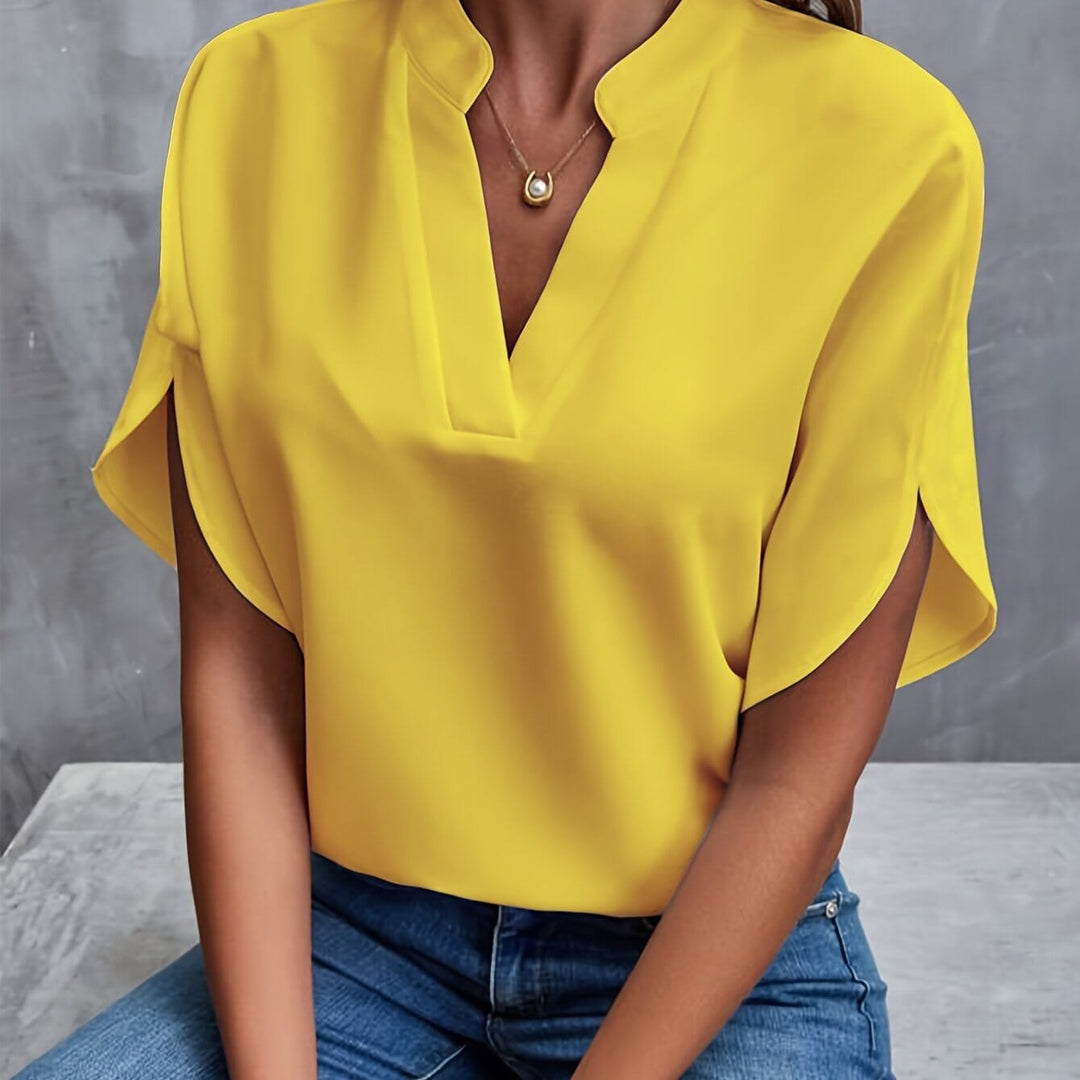 Nina| Elegante Lichtgewicht Blouse MyGirlClub. Geel S 