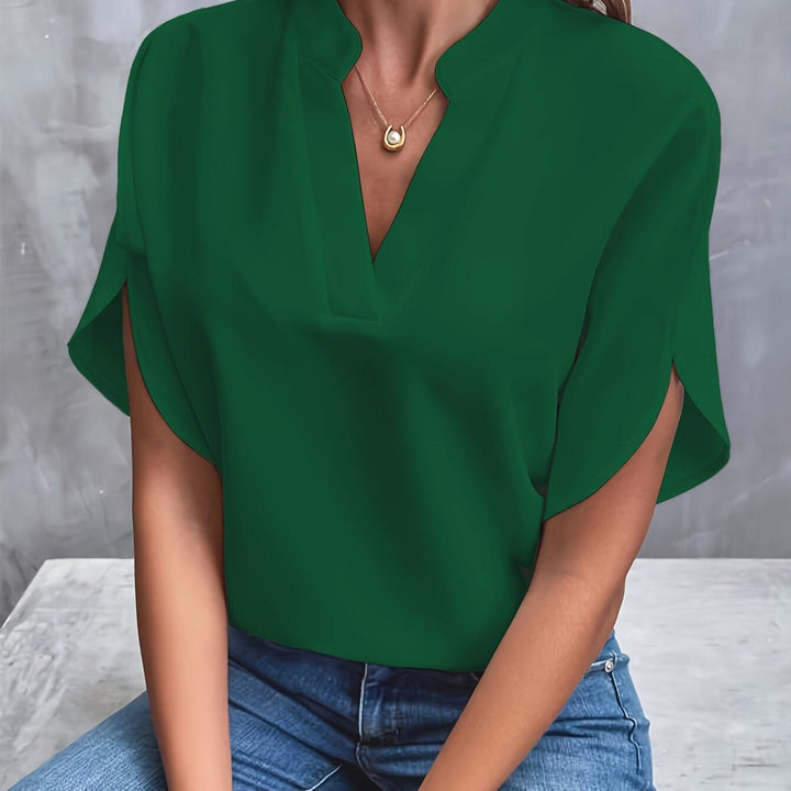 Nina| Elegante Lichtgewicht Blouse MyGirlClub. Groen S 