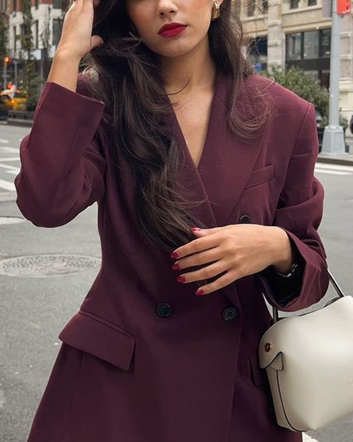 Bianca Lapel Blazer & Pants Two-Piece Set