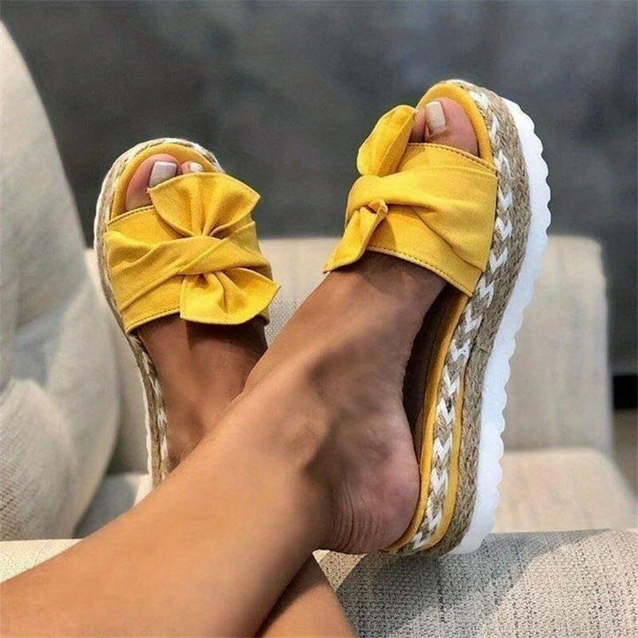 Ella Open Flip Flops Slippers for Women SOPHIE/CLAIRE Yellow 35 