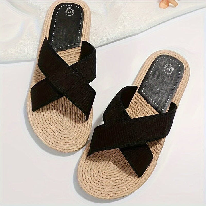 Alexa Comfortable Sandals with Solid Color SOPHIE/CLAIRE 