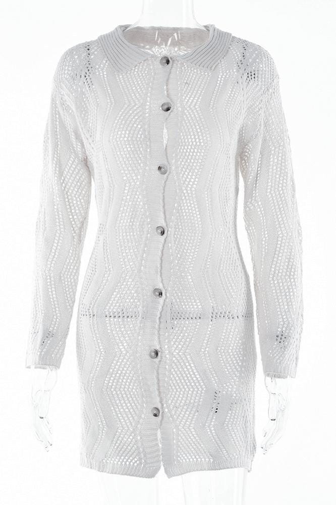 KIM™ | Gehaakte Button-up Cover-Up JURKJESBOETIEK 