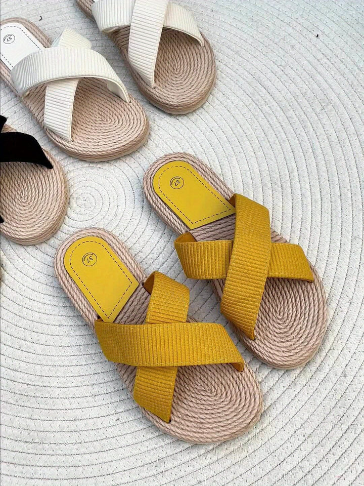 Alexa Comfortable Sandals with Solid Color SOPHIE/CLAIRE 