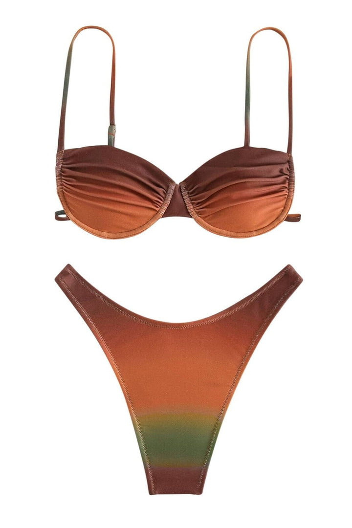 KIM™ | Bruine Ombre Bikini JURKJESBOETIEK 