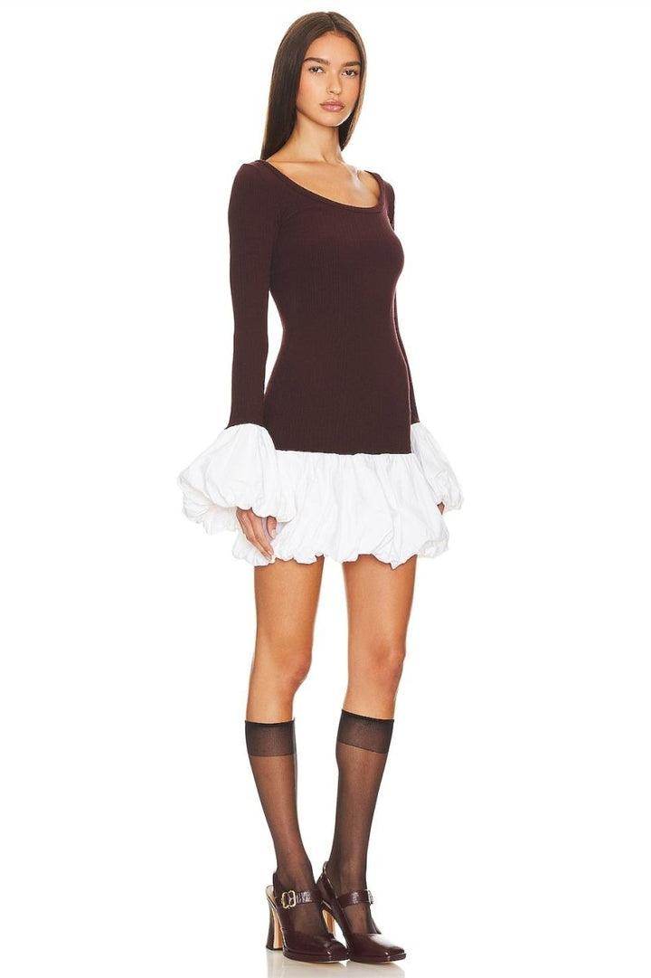 Catherine Sleeves Knit Mini Dress