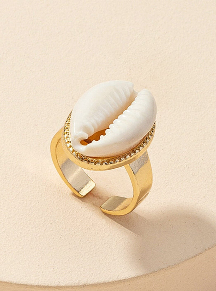 Shell Open Ring Rings DRESS/ATELIER GOLD ONE SIZE 