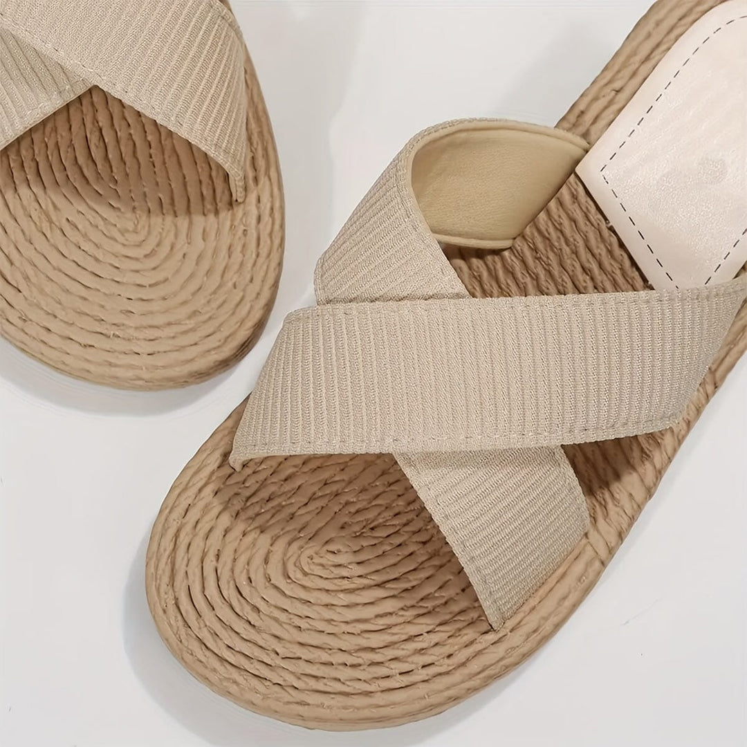 Alexa Comfortable Sandals with Solid Color SOPHIE/CLAIRE 