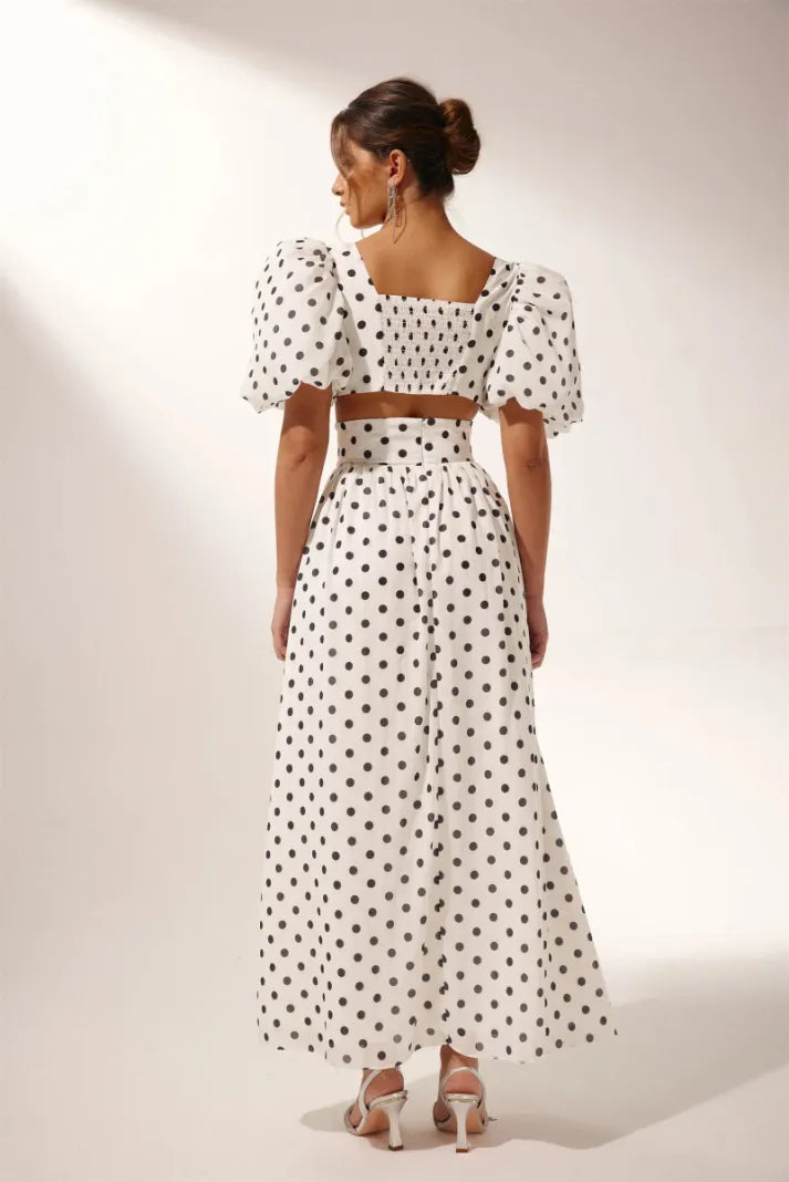 Tessa Polka Dot Skirt Set