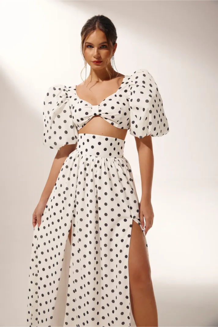 Tessa Polka Dot Skirt Set