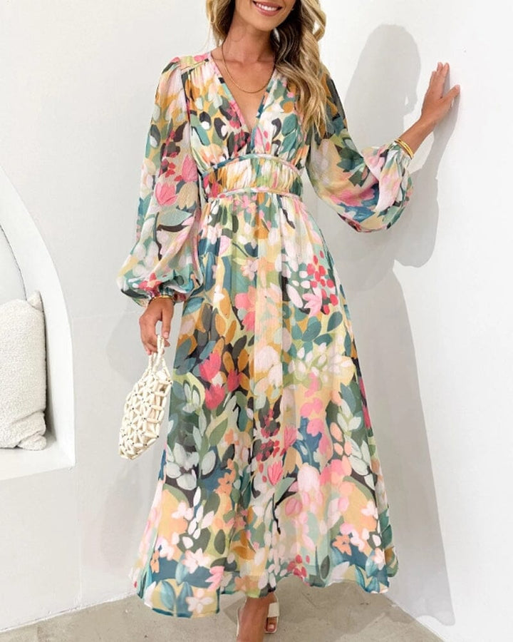 Carlotta Elegant Floral Dress Dresses DRESS/ATELIER 