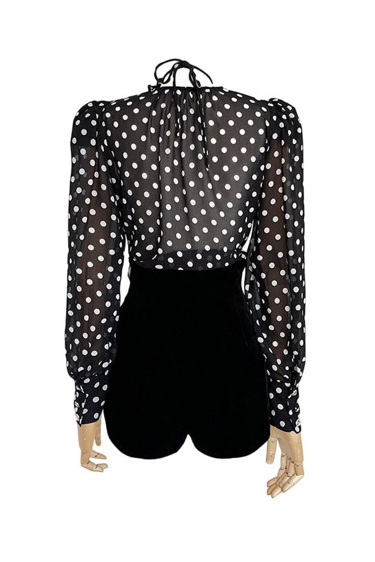 Gina Polka Dot Long Sleeve Blouse