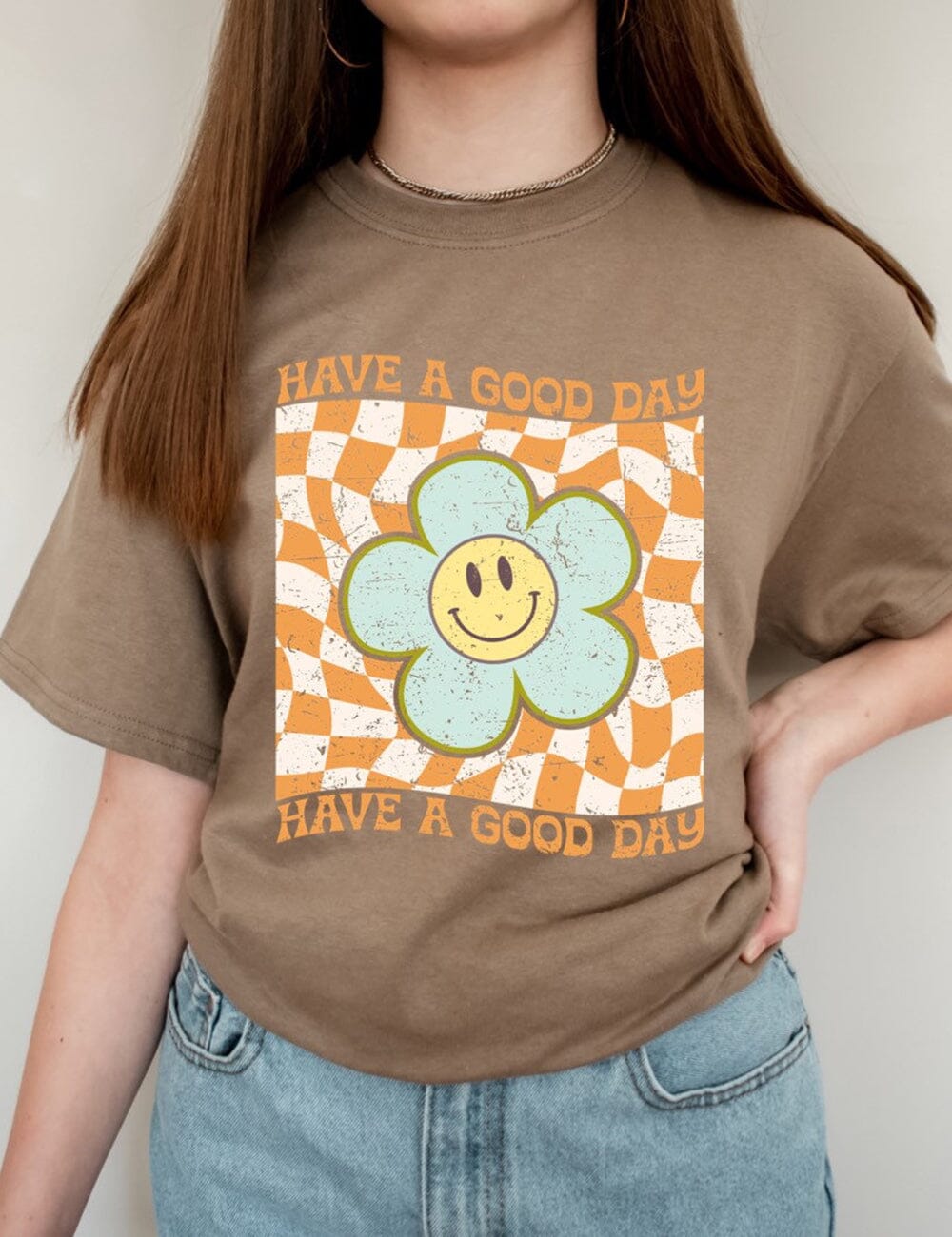 Have A Good Day Simpel T-shirt T-Shirt JURKJESBOETIEK Khaki XS 