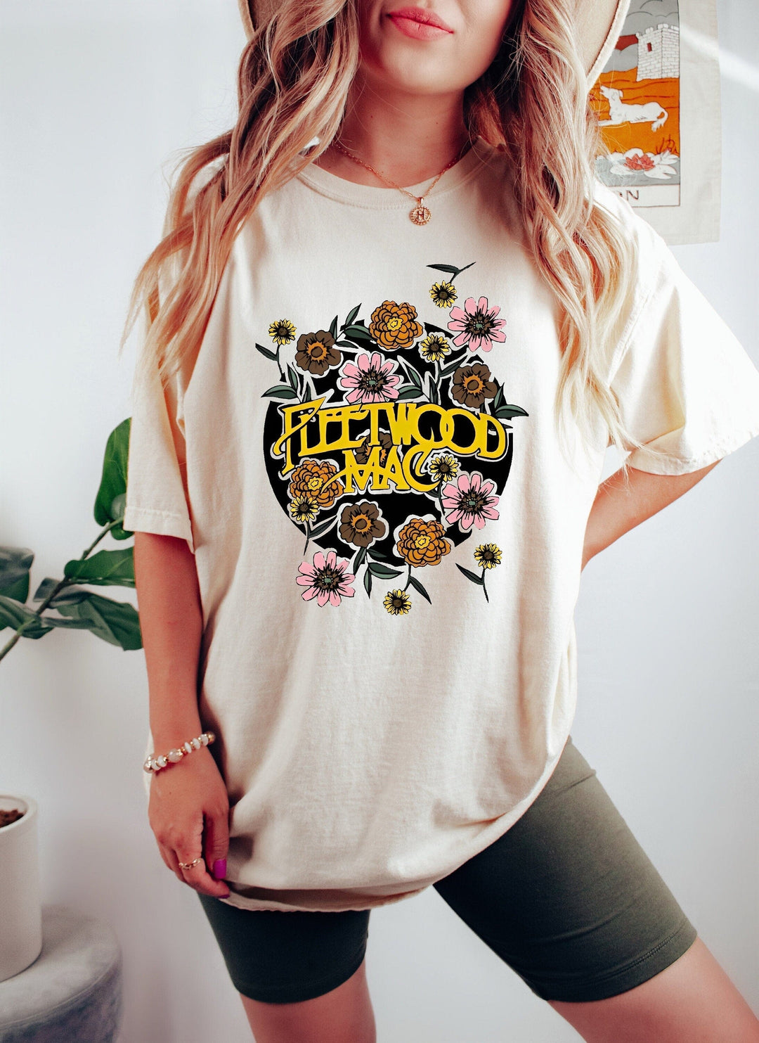 Fleetwood Mac T-shirt T-Shirt JURKJESBOETIEK Beige XS 