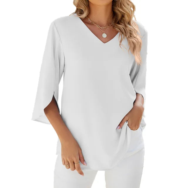 Cassie V-Neck Blouse