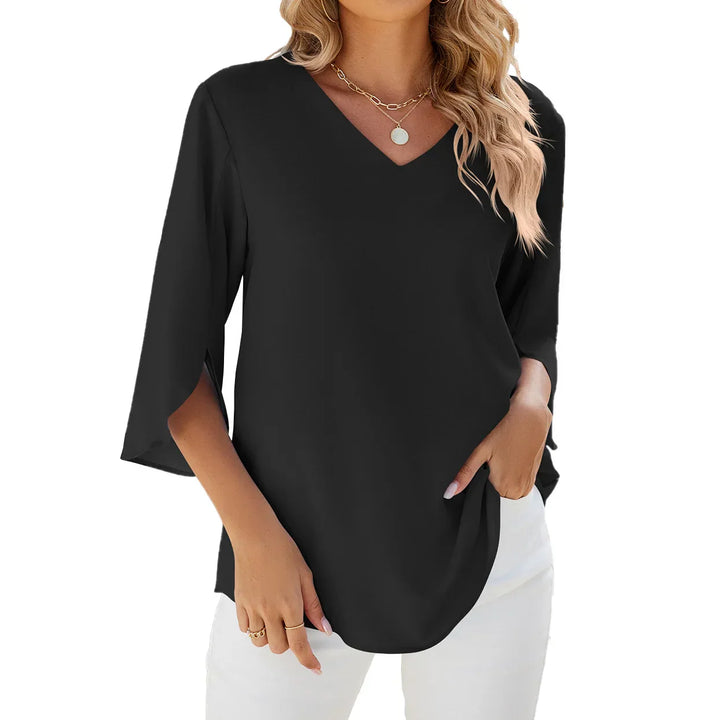 Sophie Elegant V-Neck Blouse