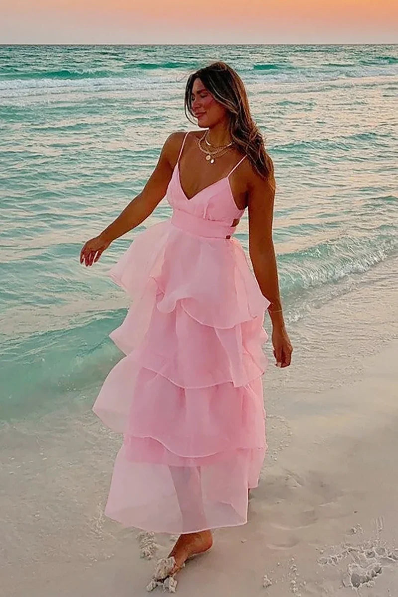 Shayla Maxi Dress - Pink