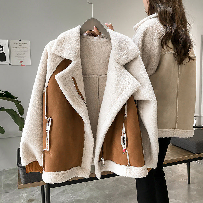 Erin ™ | Stylish Faux Shearling Zip-Up Jacket