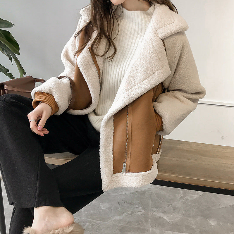 Erin ™ | Stylish Faux Shearling Zip-Up Jacket