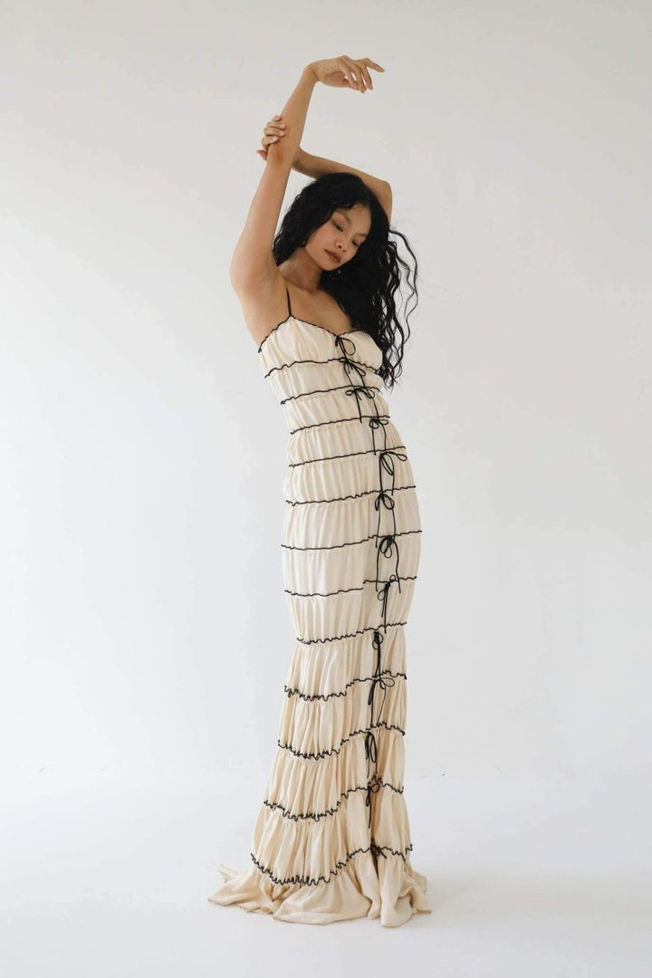 Maeve Ruffle Tunnel Maxi Dress