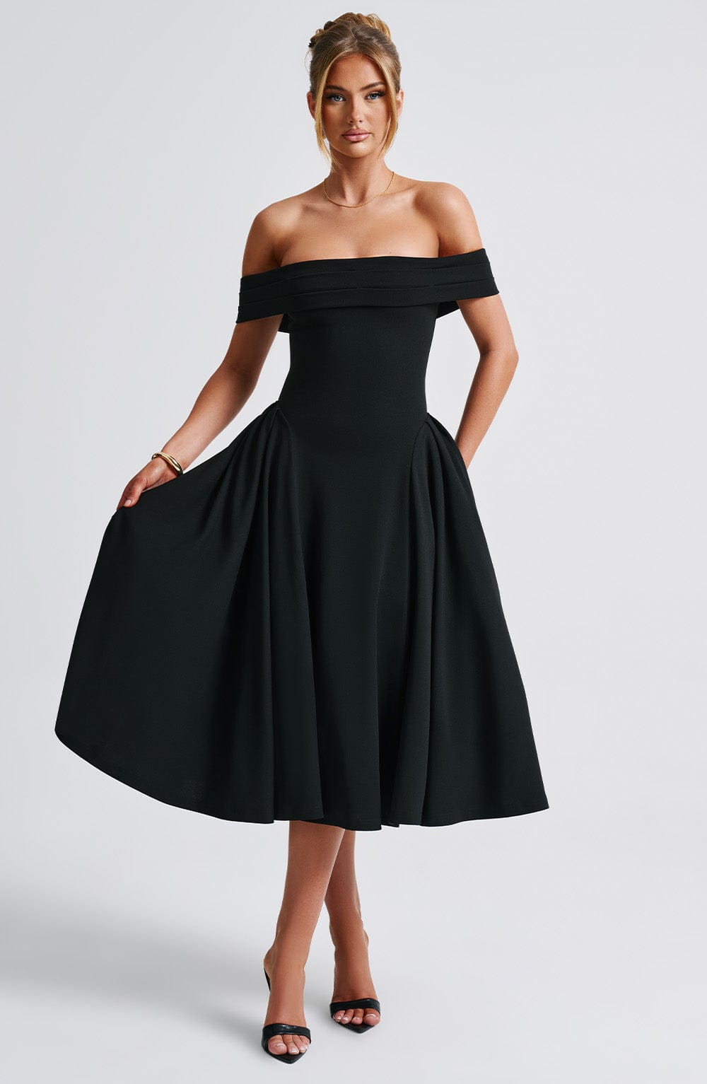 Maiah Elegant Midi Dress