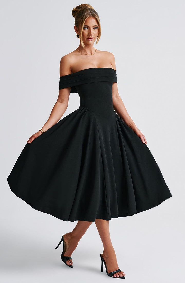 Maiah Elegant Midi Dress