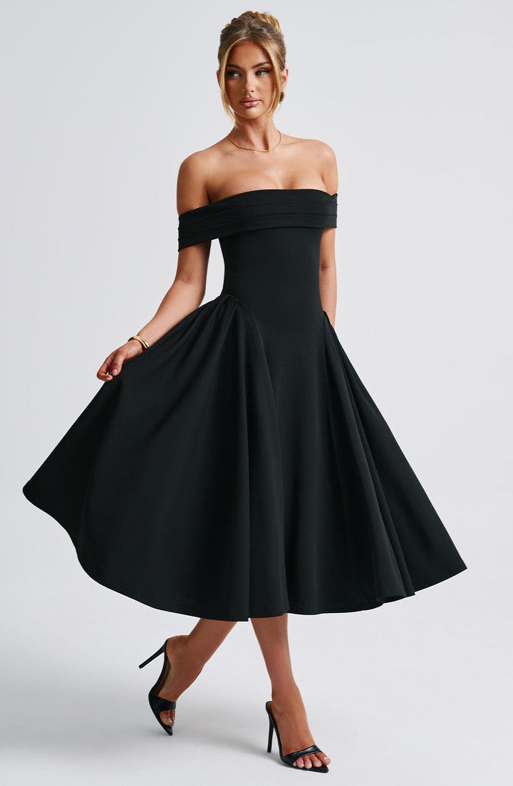 Maiah Elegant Midi Dress