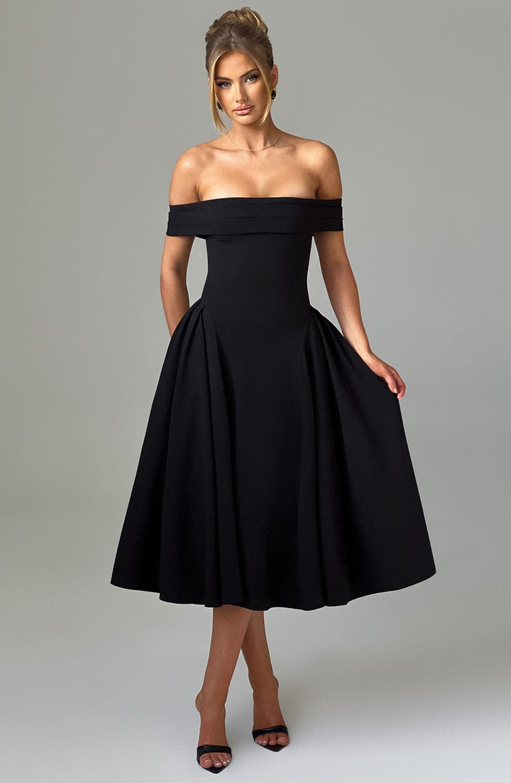 Maiah Elegant Midi Dress