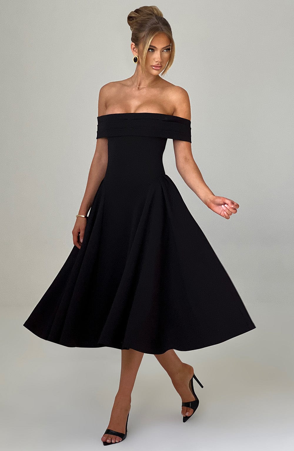 Maiah Elegant Midi Dress