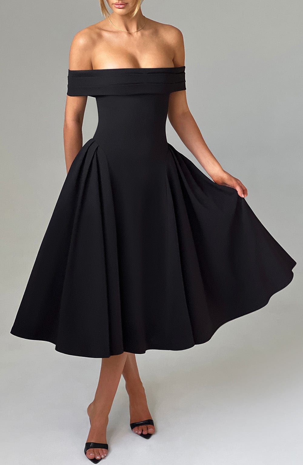 Maiah Elegant Midi Dress